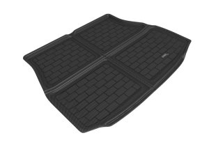 Toyota Venza Cargo Liner - Rear - 3D MAXpider - Kagu Black Cross Fold - Black - `21-`22